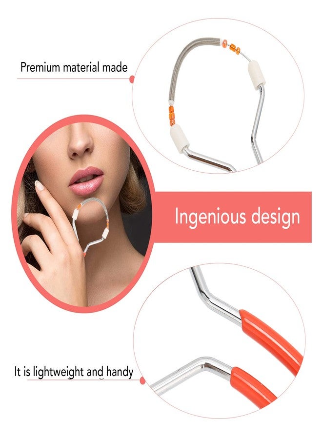 Moofey Threading Hair Removal, 3PCS Hair Removal Spring, Face Threading Tool for Face Lip Hair Removal - Image 3